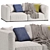 Modern Elegance: Poliform Shanghai Sofa 3D model small image 3