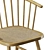 Rattan Seat Ash Wood Chair 3D model small image 5