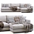 Modern Minimalist Ferlea Sofa Design 3D model small image 6