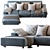 Luxury Modern Sofa Aston Series 3D model small image 3