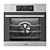 AEG Steambake Oven with Aqua Clean Enamel 3D model small image 3