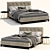 Luxury Minotti Andersen Quilt Bed 3D model small image 1