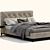 Luxury Minotti Andersen Quilt Bed 3D model small image 3