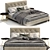 Luxury Minotti Andersen Quilt Bed 3D model small image 7