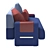 Luxury Haymann Sofa Model in FBX 3D model small image 3