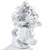 Resin Ape Head Planter, White 3D model small image 5