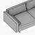 Sleek Sofa Bed by Volga 3D model small image 7