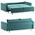 Sleek Sofa Bed by Volga 3D model small image 11