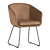 Modern Upholstered Leather Armchair 3D model small image 1