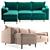 Corner Sofa Bed Volga Factory 3D model small image 1