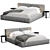 Modern Vray Render Bed Model 3D model small image 1