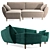 Idyllic Corner Sofa Bed "Brashi 3D model small image 1