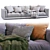 Modern Luxury Sofa LUCIEN Flexform 3D model small image 6