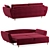 Volga Sofa Bed: Bragi 3D model small image 5