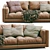 Luxury Leather Sofa Modern Design 3D model small image 3