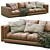 Luxury Leather Sofa Modern Design 3D model small image 5