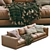 Luxury Leather Sofa Modern Design 3D model small image 7