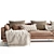 Contemporary 4-5 Seater Sofa Set 3D model small image 5