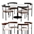 Kashmir Chair Dining Set 2014 3D model small image 1