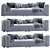 Minimalist Hay Mags Sofa Set 3D model small image 1