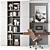Modern Office Furniture Set 3D model small image 1