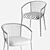 Erica '19 Outdoor Chair 61x60x75 cm 3D model small image 5