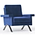 Sleek Cassina Armchair in V-Ray 3D model small image 1