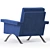 Sleek Cassina Armchair in V-Ray 3D model small image 3