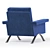 Sleek Cassina Armchair in V-Ray 3D model small image 4