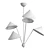 Amber Lewis Mantis Chandelier: Retro-Modern 3D model small image 6