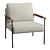 Contemporary Boucle Atticus Armchair 3D model small image 6