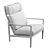 Boucle Walnut Lounge Chair 3D model small image 6