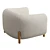 Boucle Textured Mermont Chair 3D model small image 3