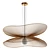 Elegant Libellule Pendant Light 3D model small image 2