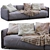 Contemporary Edmond Flexform Sofa 3D model small image 2