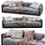 Contemporary Edmond Flexform Sofa 3D model small image 7