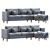 Stylish Karlstad IKEA Sofa Model 3D model small image 3