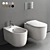 Nolita Wall-Hung WC and Bidet 3D model small image 1