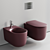 Nolita Wall-Hung WC and Bidet 3D model small image 2