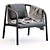 Modern Oslo Lounge Chair Design 3D model small image 1