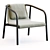 Modern Oslo Lounge Chair Design 3D model small image 2