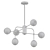  Modern Orb Glass Chandelier 3D model small image 2