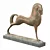 Etruscan Copper Horse Sculpture 3D model small image 1