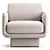 Lilas Armchair: Modern Italian Design 3D model small image 2