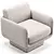 Lilas Armchair: Modern Italian Design 3D model small image 3