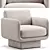 Lilas Armchair: Modern Italian Design 3D model small image 7
