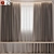 Modern Linen Window Curtain Set 3D model small image 1