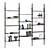Contemporary Roxanne Shelving Unit 3D model small image 1