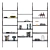 Contemporary Roxanne Shelving Unit 3D model small image 2