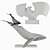PBR Whale & Bat Sculptures 3D model small image 4